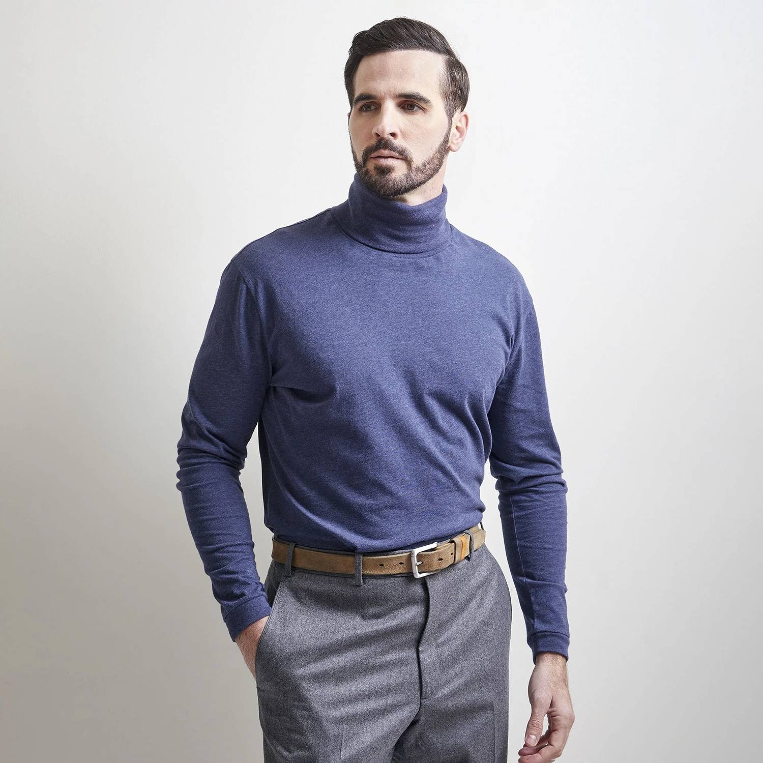 Left Coast Tee - St Helena Peruvian Cotton Turtleneck Top