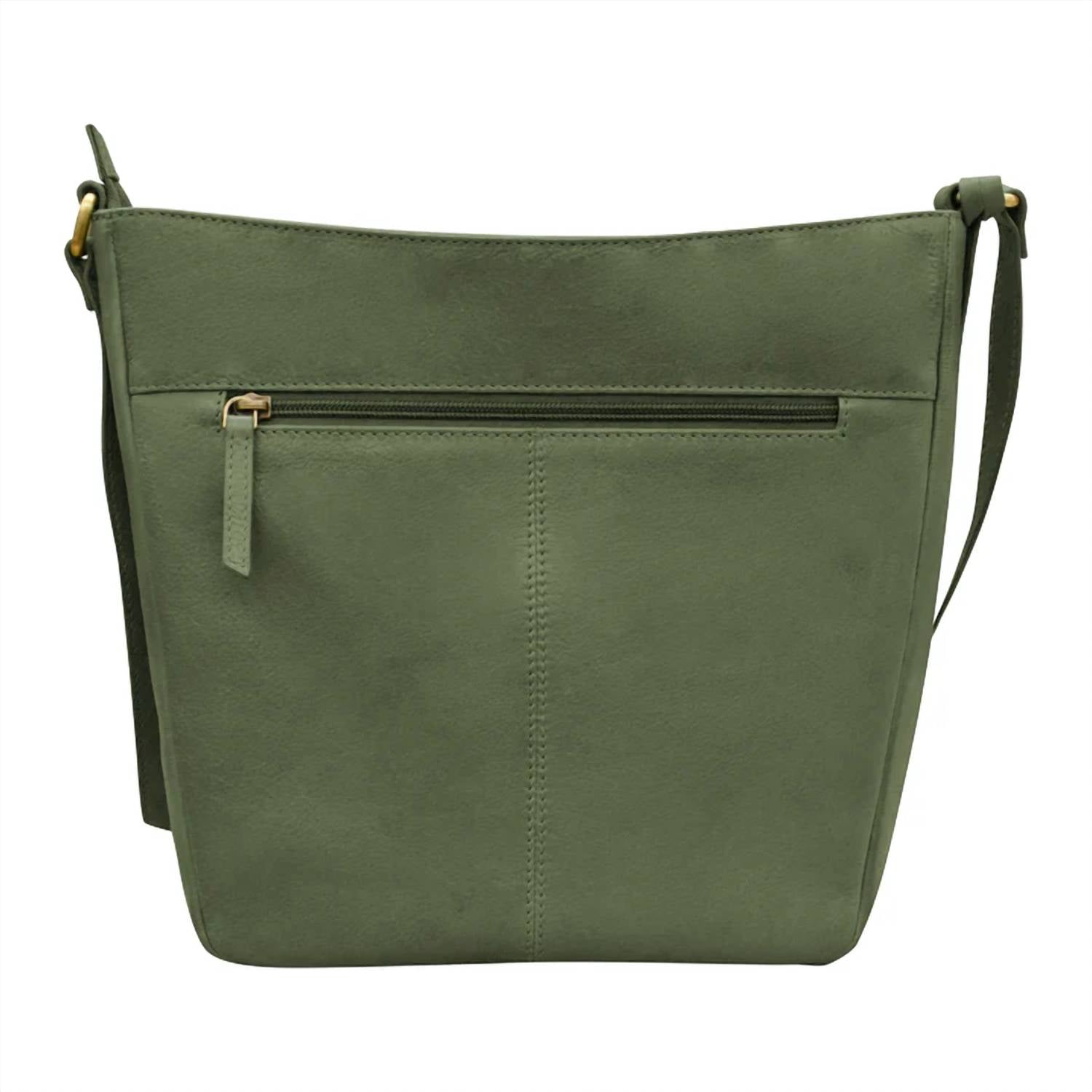 ILI New York Urbano Bucket Bag in sage - women's bag - alternate view