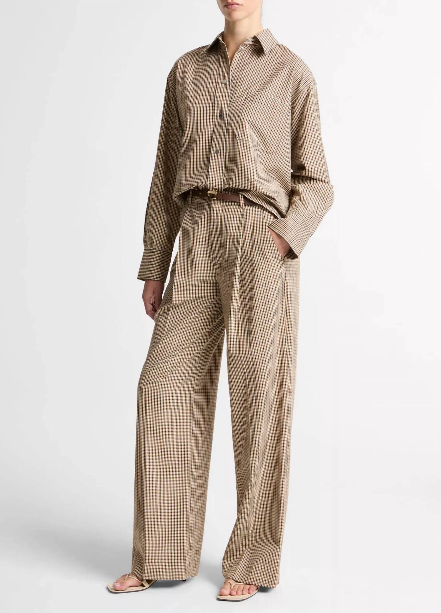 Vince - Camille Mid Rise Wide Leg Trouser