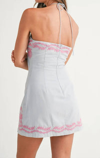 Mint Exclusives - Antonella Halter Neck Mini Dress