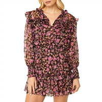 Misa Los Angeles Karla Dress in rosetta fleur - women's dress