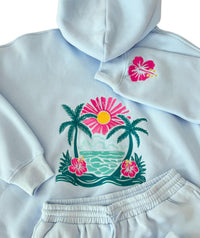 Sunkissed Coconut - Hibiscus Flower Beach Babe Hoodie