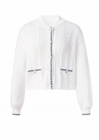525 America - Women's Tana Cable Whip Stitch Bomber Cardigan