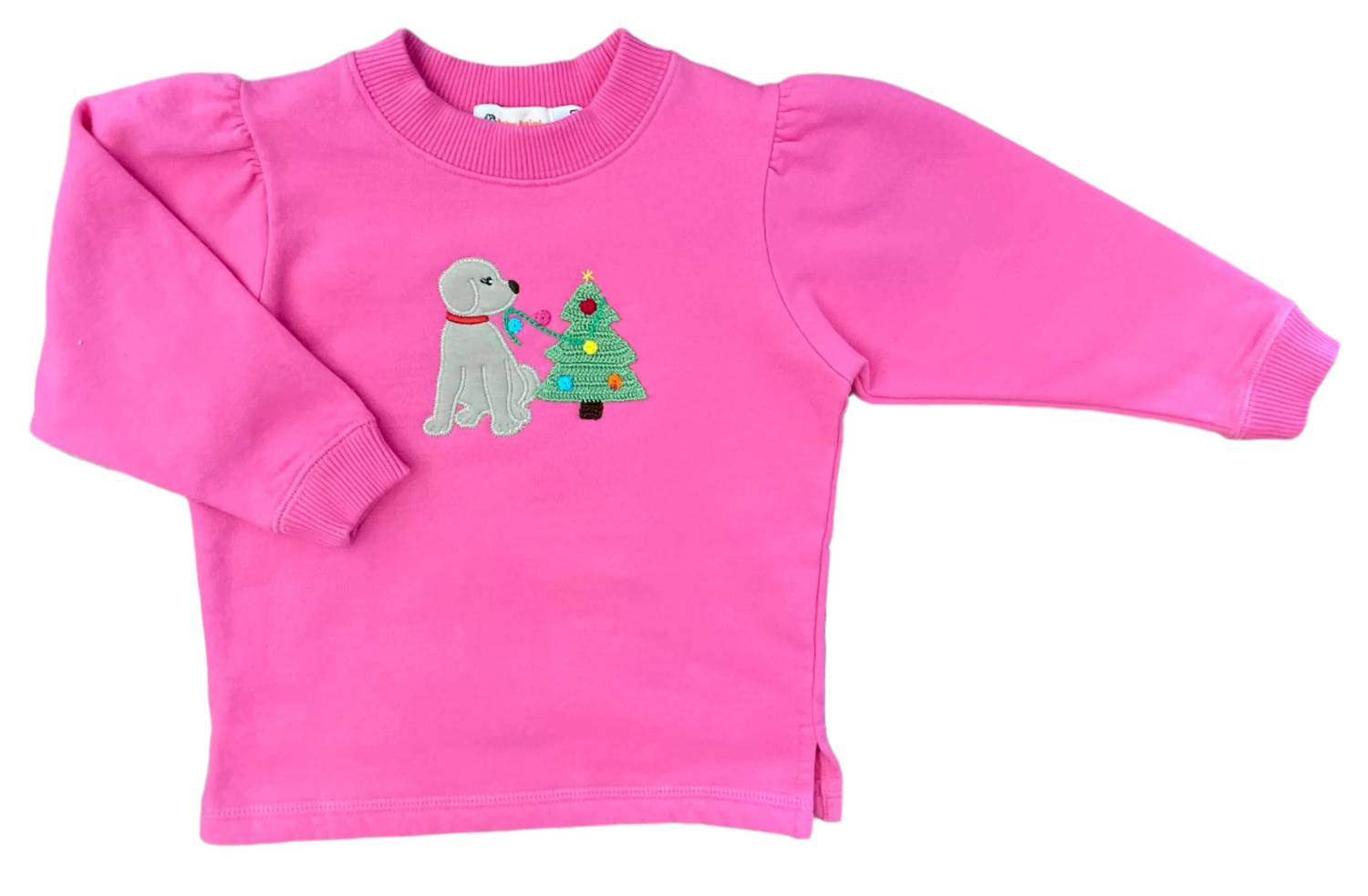 Luigi Kids - Kid's Lab With Christmas Tree Applique Sweatshirt