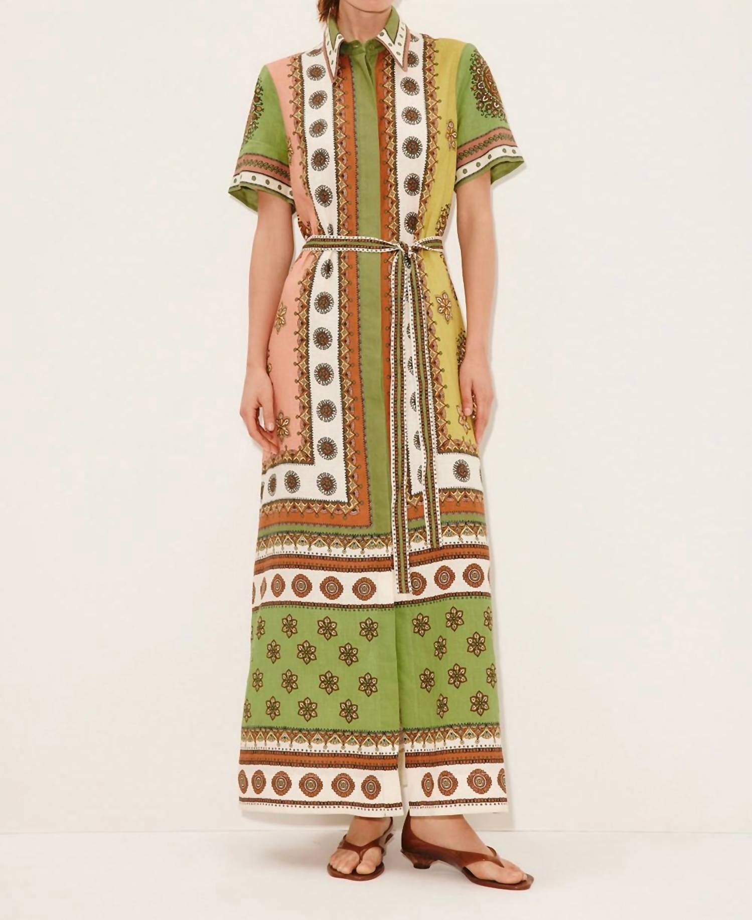 Shop Sevenday Cabo Print Shirt Dress in multi - women's dress