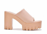 Cape Robbin - Women's Echoya Round Toe Platform Heels