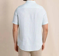 Southern Tide - Crepe Myrtle Striped Linen Short Sleeve Sport Shirt