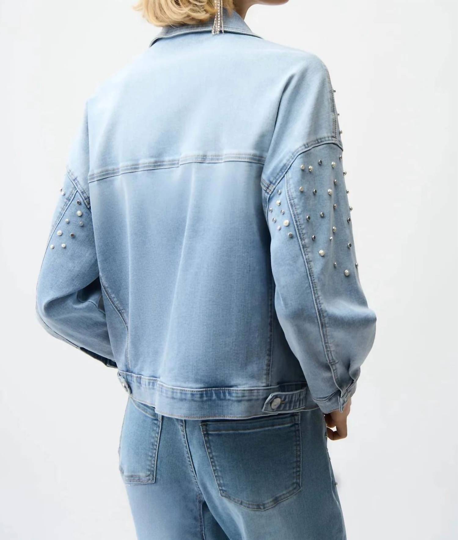 Joseph Ribkoff - Pearls And Studs Oversized Jacket