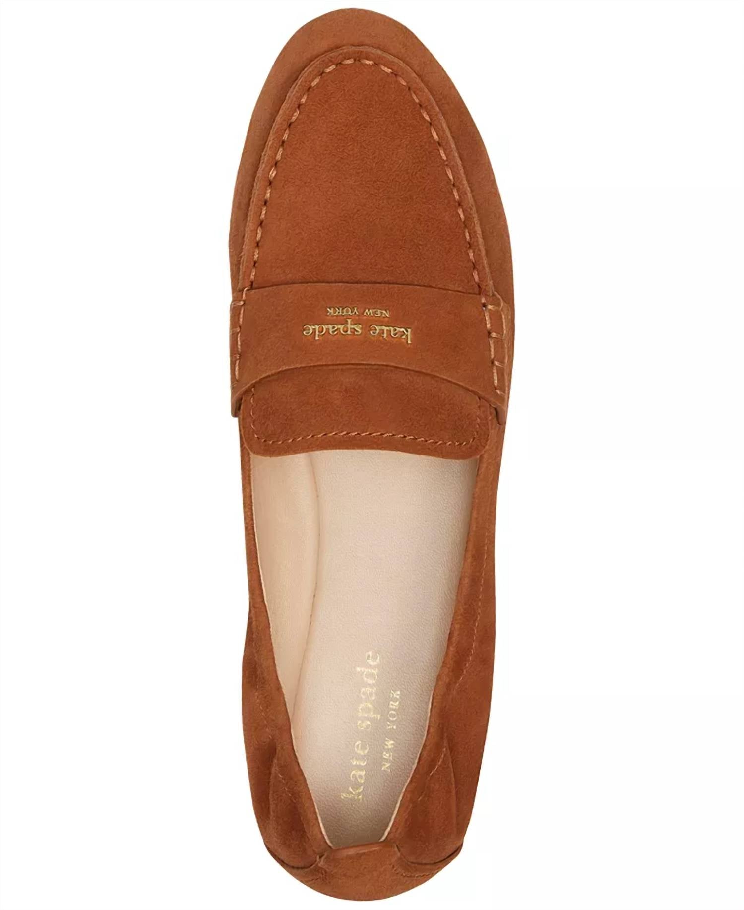 Kate Spade - Women Eltiza Chestnut Suede Loafer
