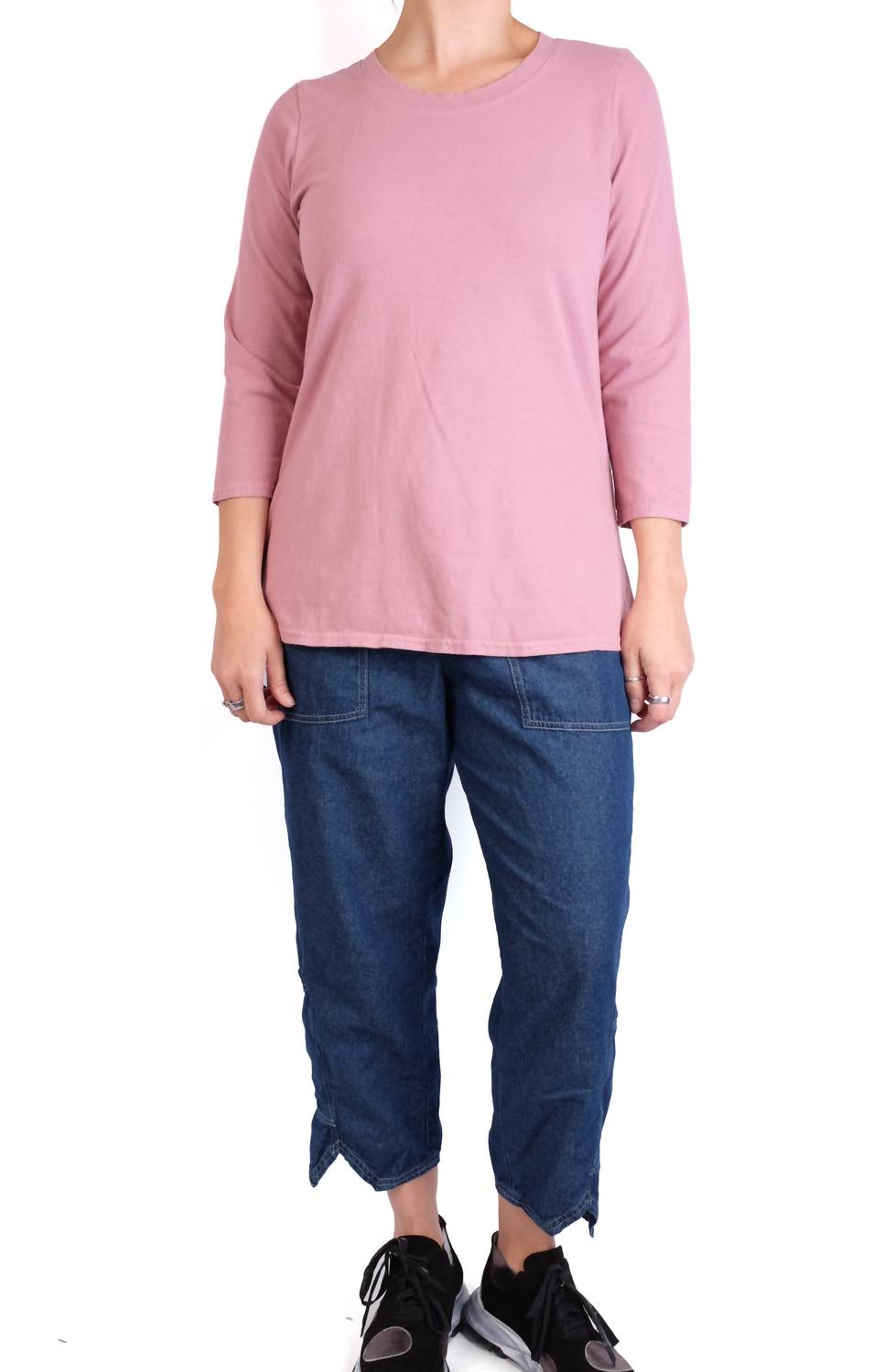 Cynthia Ashby - Fitted Three Quarter Sleeve Top