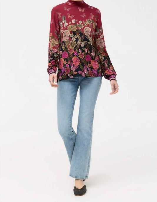 Johnny Was - JANIE FAVORITE PUFF SLEEVE MOCK NECK TOP