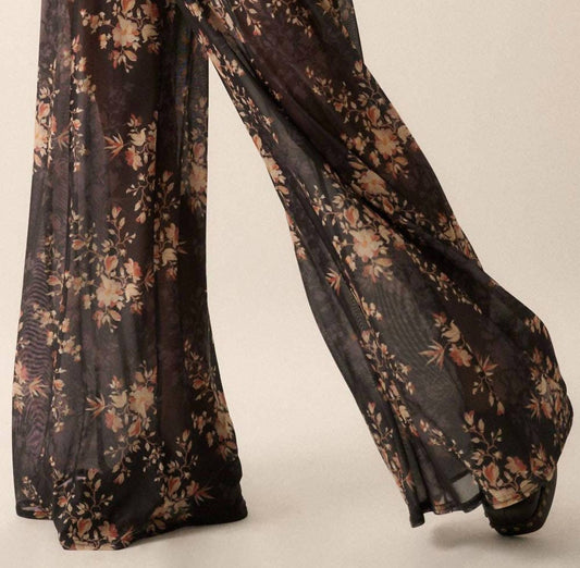 Promesa - Sloan Floral Mesh Wide-Leg Pant