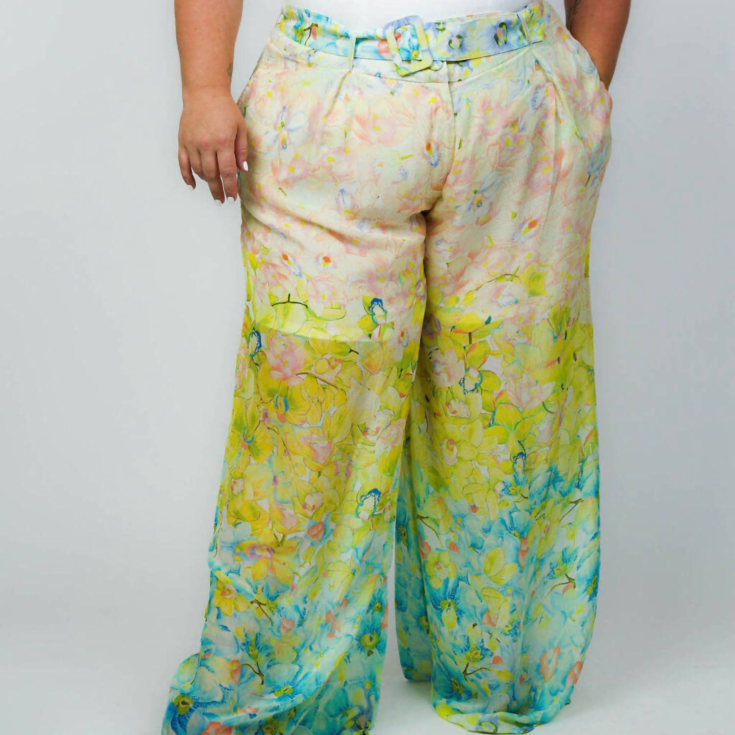 La Fuori - Florida Floral Ombre Pants