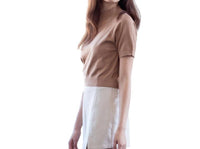 Adelyn Rae - Milani Camel Cropped Mock Neck Top