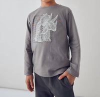 Mayoral - Boys Glow-in-the-dark Dino Long Sleeve Tee