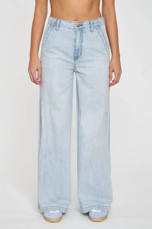 Daze - Women's Kickback High Rise Denim Wide Leg Jeans