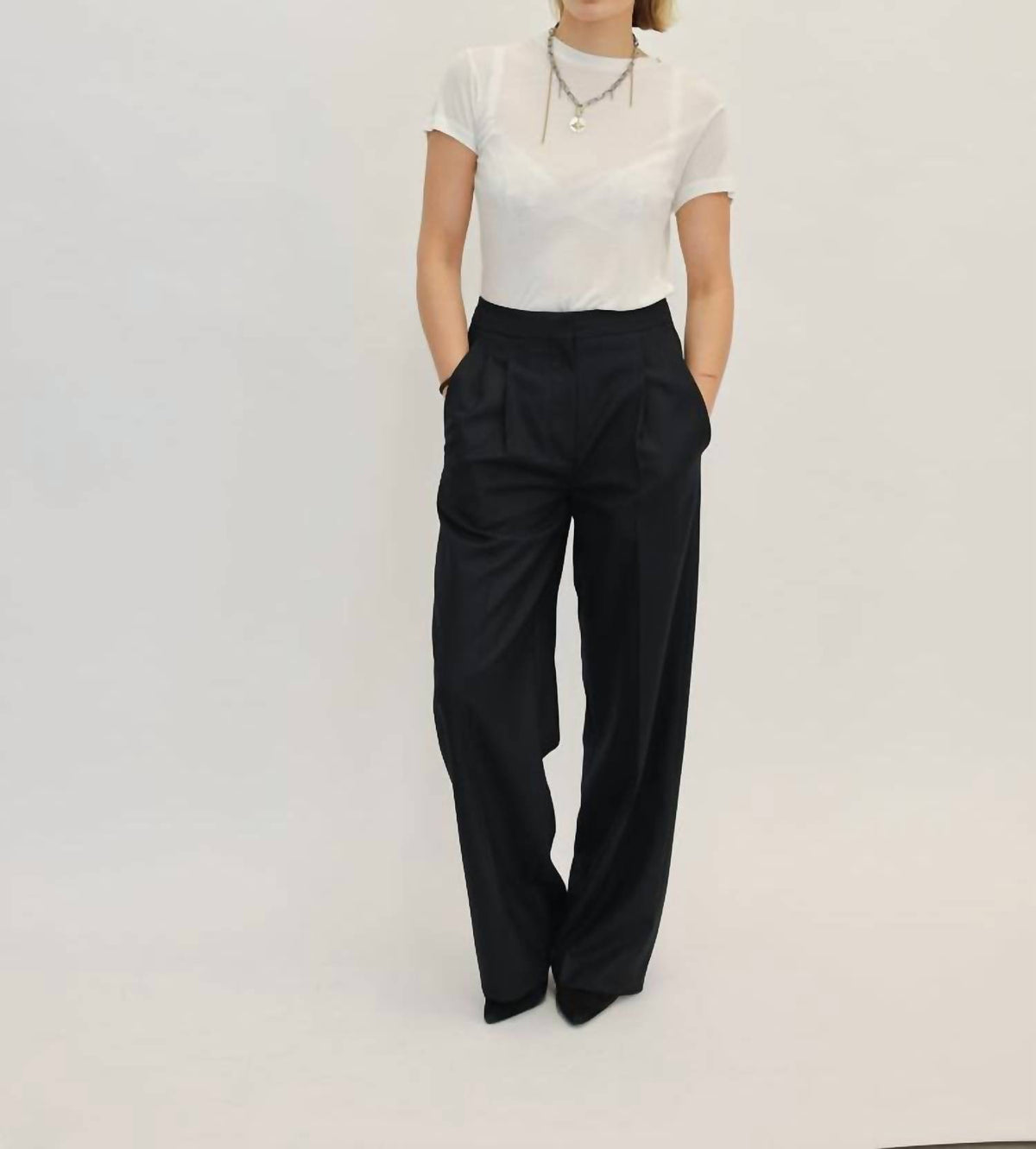 Anine Bing - Amani Crew Neck Short Sleeve Tee