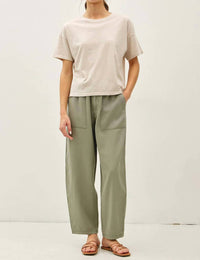 Be Cool - Vanya Linen Blend Barrel Pants