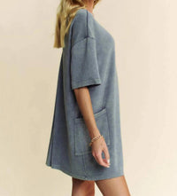 Davi & Dani - Women's Acid Wash Romper
