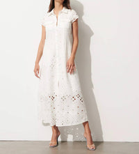 FIGUE Mykonos Dress in chalk - women's dress - detail view