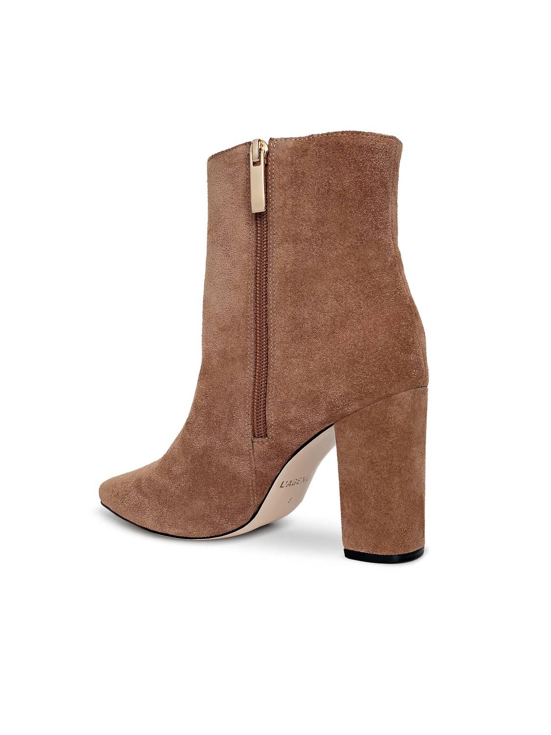 L'Agence Women's Theodora Ii Bootie in sand suede - women's shoe - view 4