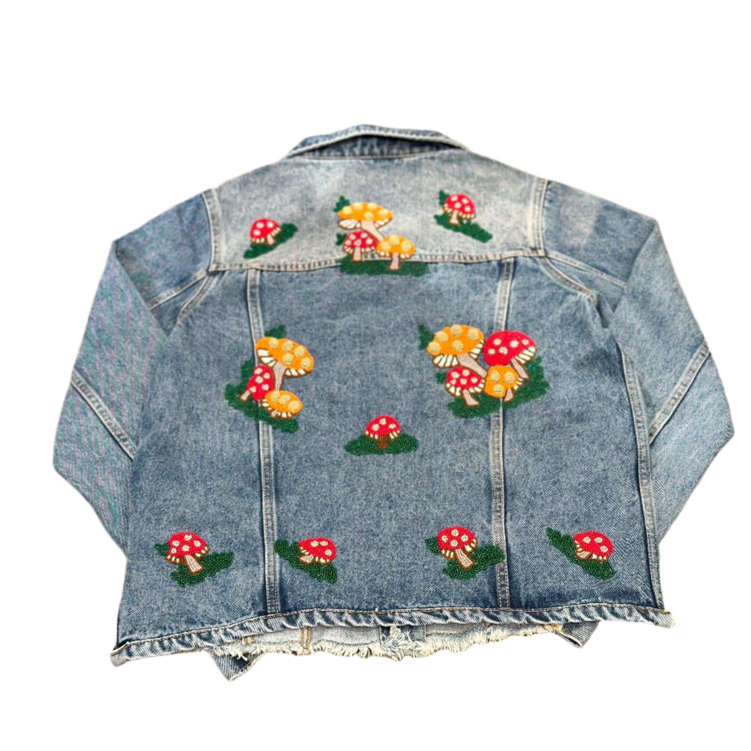 Tiana - Women Mushroom Denim Jacket