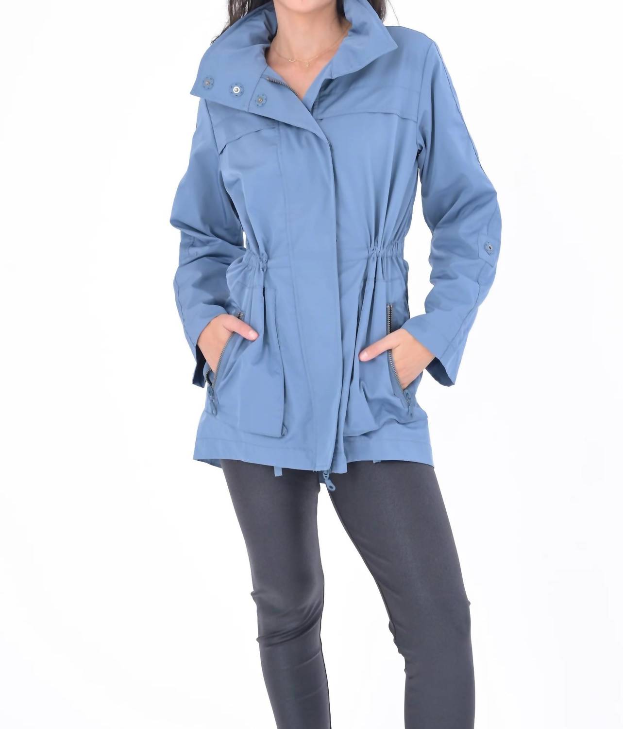 Anorak - Crinkle Long Sleeve Rain Jacket