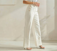 Able - Wide Leg Button Trousers