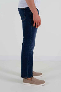 Silver Jeans Co Slim Fit Tapered Leg Jeans in medium wash - men's jeans - detail view