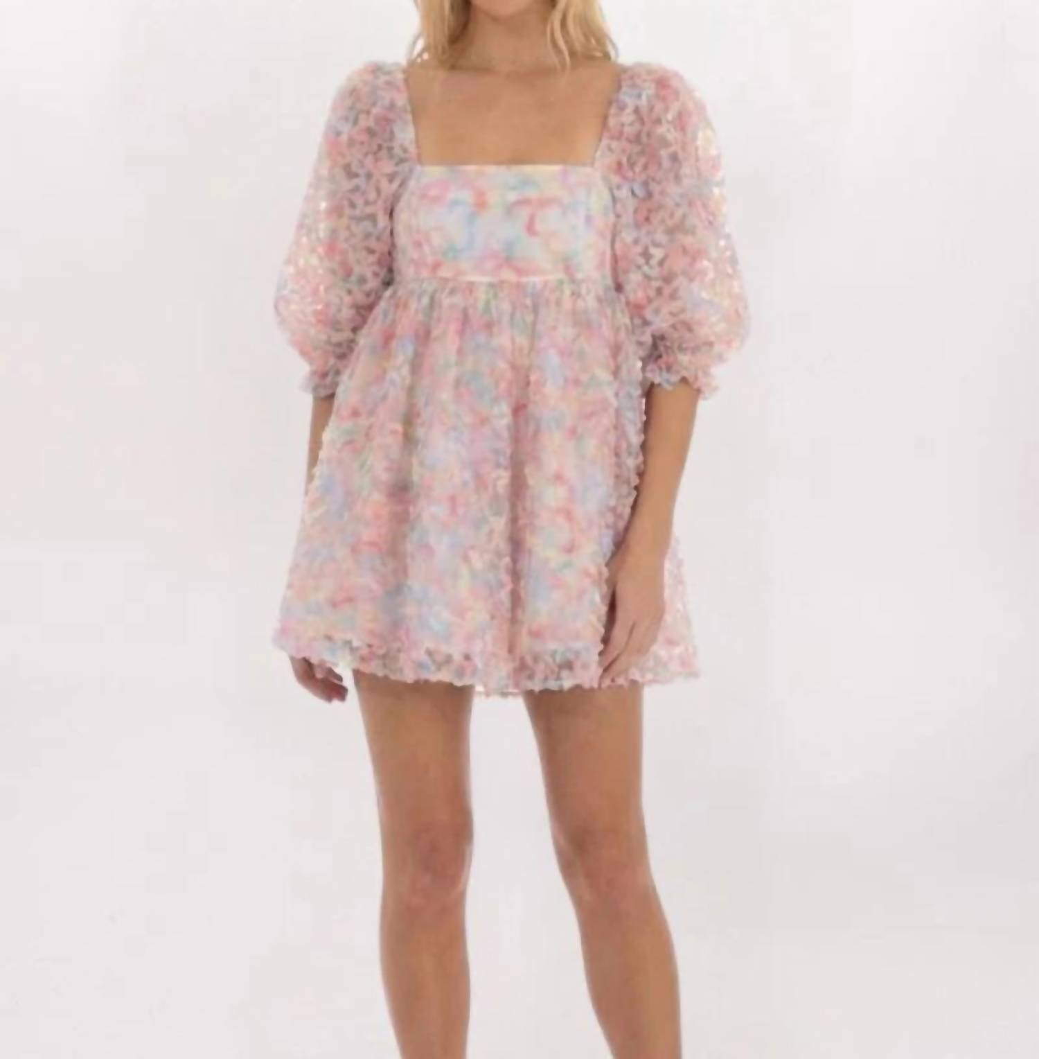 Storia - Floral Babydoll Mini Dress