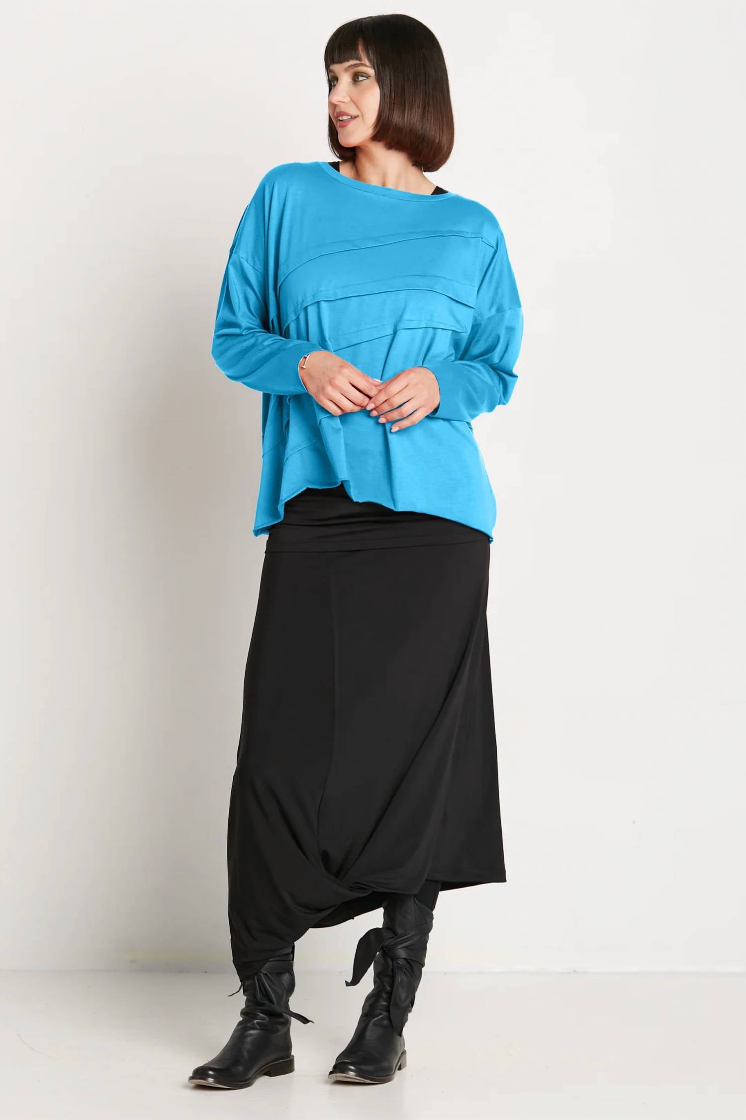 Planet By Lauren G. - Tucked Luxury Boxy Tee