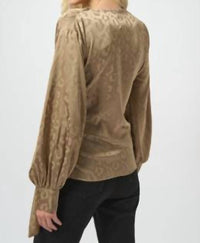 Joseph Ribkoff - Leopard V-neck Wrap Top
