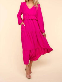 Haptics - Holly Pintuck Midi Dress