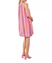 Tribal - Sleeveless Mini Dress With Pintucks And Pockets
