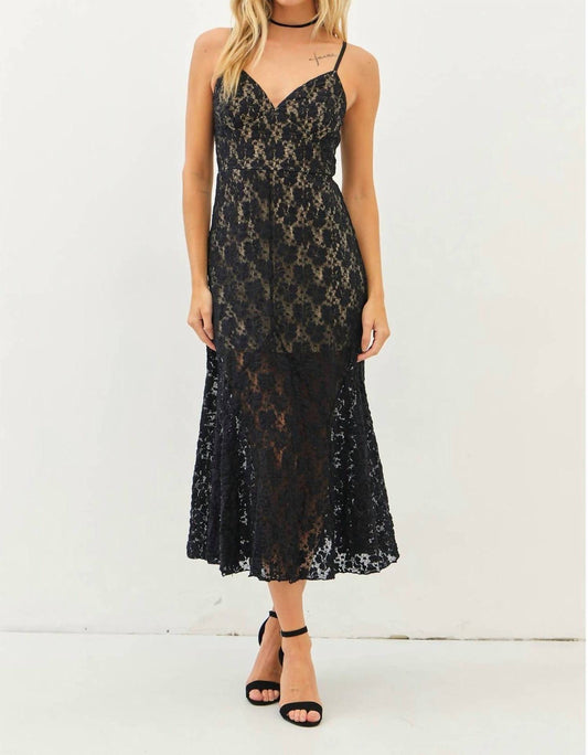 Idem Ditto - Twilight Affair Lace Midi Dress