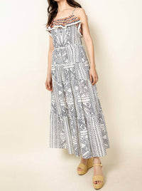 Thml - Printed Tiered Midi Dress
