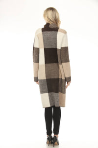 Joseph Ribkoff - Checkered Feather Yarn Coat
