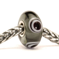 Trollbeads Women's Eye Bead Glass Bead Charm in green black - women's jewelry - detail view
