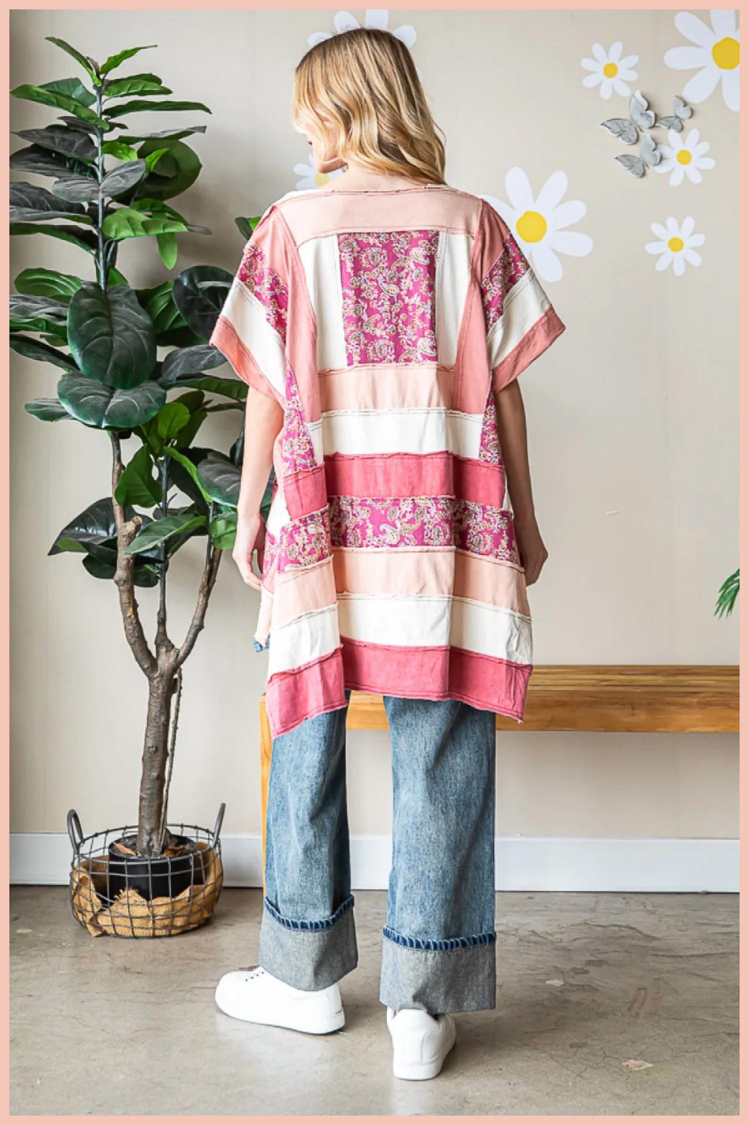 Oli & Hali - Square Block Tee Top
