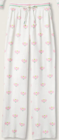 PJ Salvage Peachy Party Pickleball Pant in ivory pink - women's pants - view 5