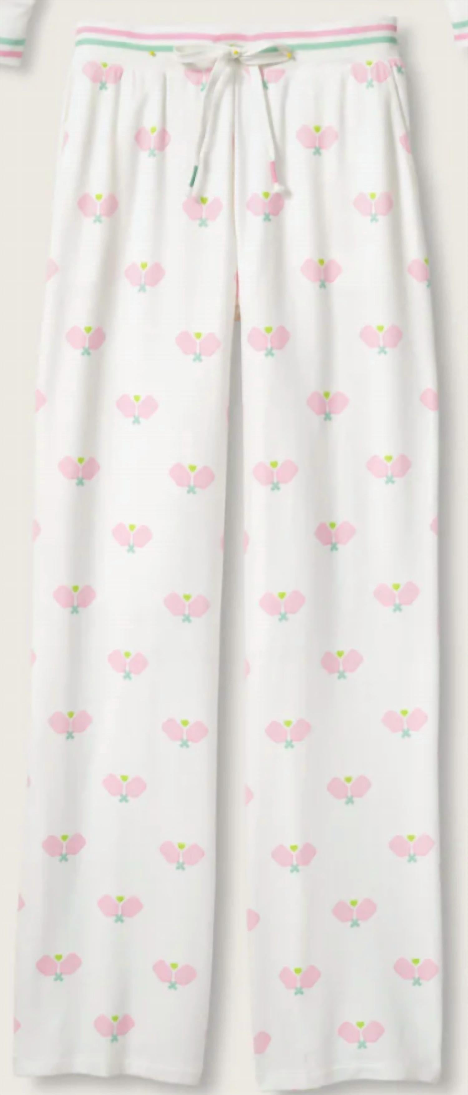 PJ Salvage Peachy Party Pickleball Pant in ivory pink - women's pants - view 5
