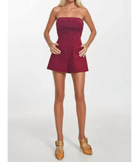 Wisteria Lane - Reagan Denim Tube Romper