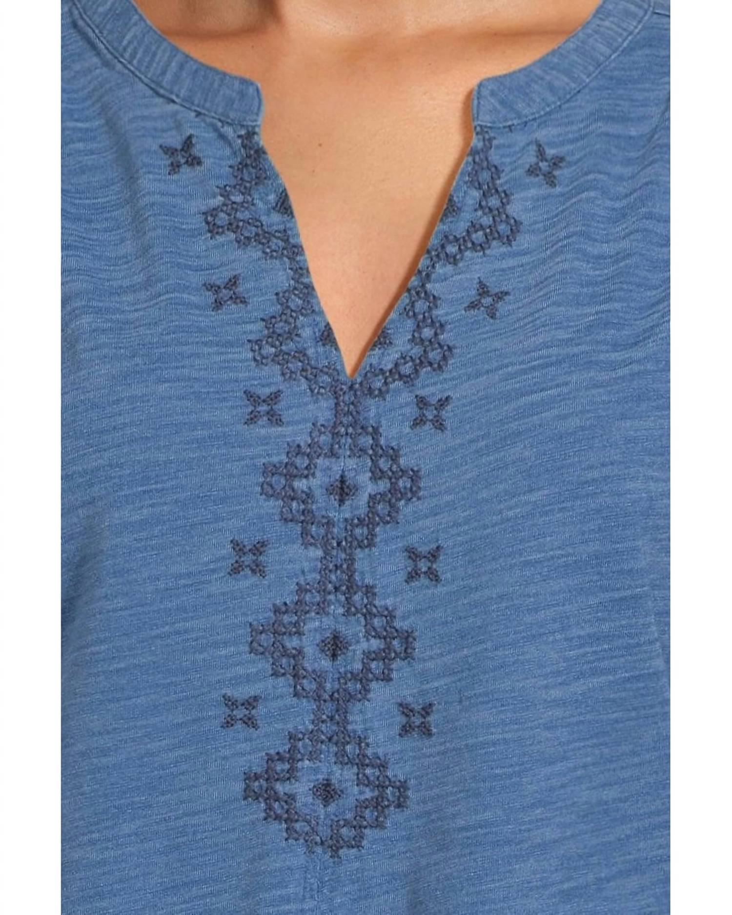 Tommy Bahama - Dani Jersey Cross Stitch Tee