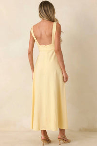 Minkpink - Kaia Linen Blend Maxi Dress