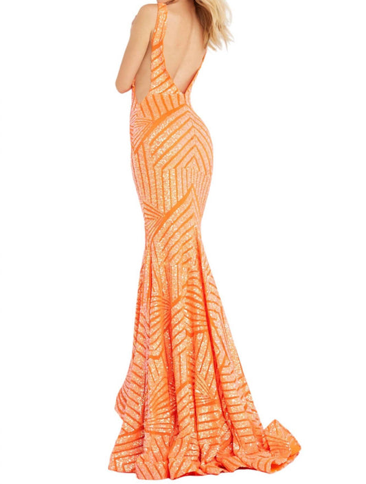 Jovani - EMBELLISHED SEXY LOW V PARTY DRESS