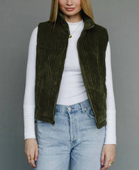 Panache - Zipper Corduroy Vest