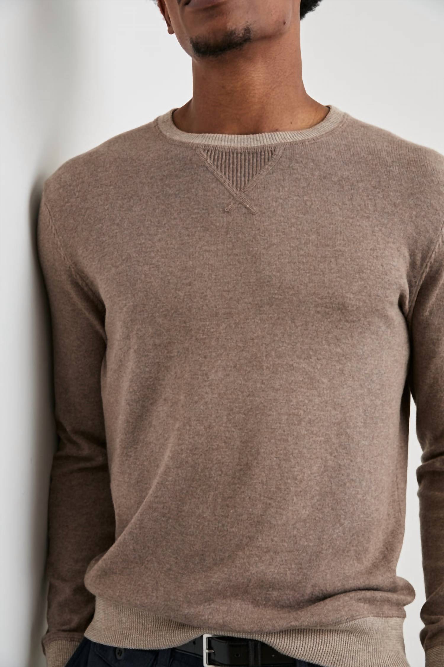 Rails Burns Crewneck Sweater in mocha heather - women's sweater - view 4