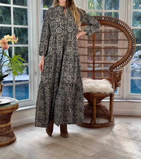 Just Darviny - Boho V-neck Long Dress