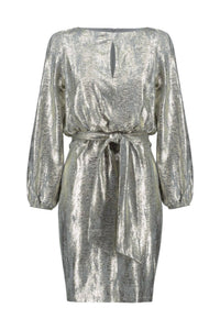 Joseph Ribkoff - Metallic Belted Wrap Dress