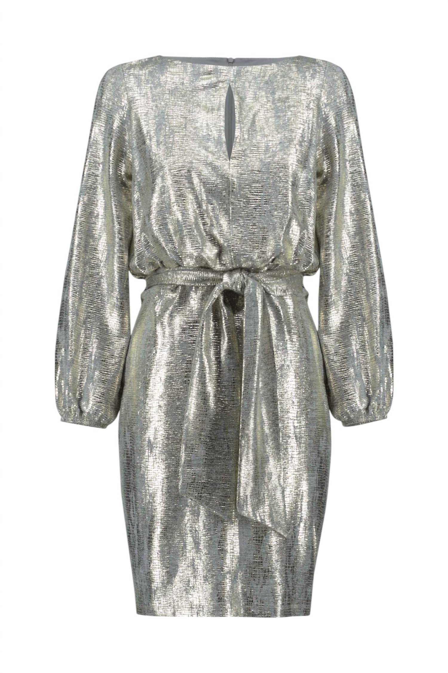 Joseph Ribkoff - Metallic Belted Wrap Dress